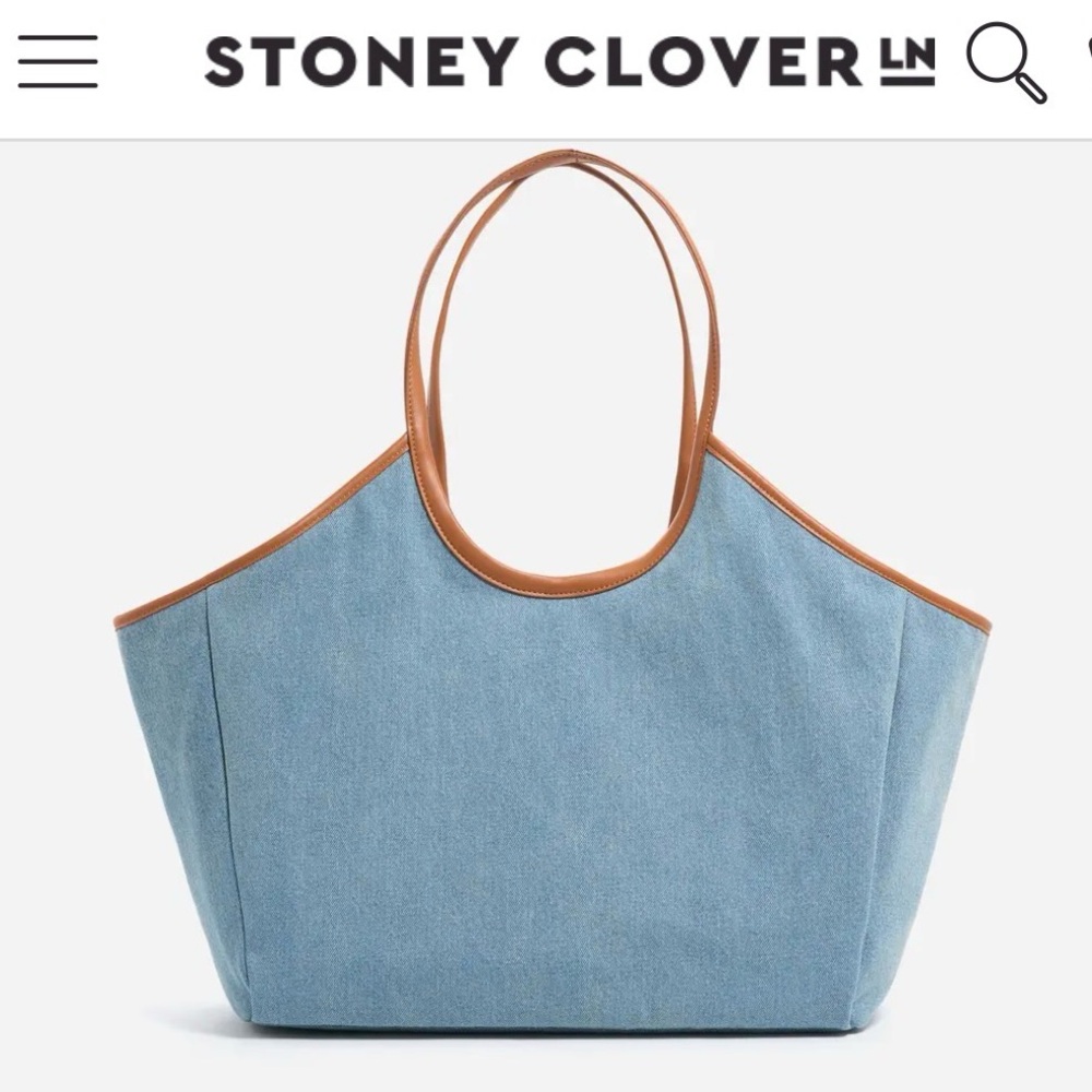 Blue Canvas Tote Bag
